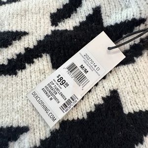 Sec Clothing Zip Turtleneck Houndstooth